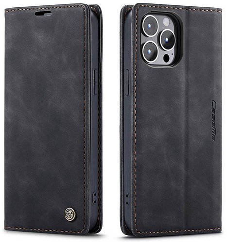 Чохол книжка з магнітом iPhone 13 Pro Max CaseMe Black