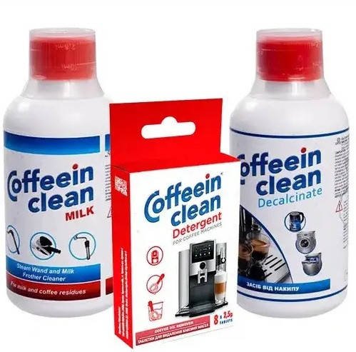 Набір для повного чищення кавомашини (3 компоненти) Coffeein clean