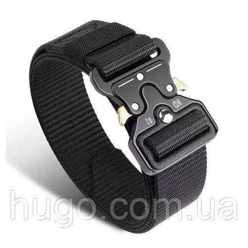 Ремінь тактичний 140 см, Tactical Belt, Чорний / Чоловічий ремінь із посиленою пряжкою