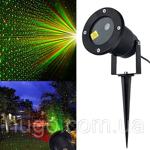 Вуличний лазерний проектор laser light № 85 / Новорічний проектор / Лазерний проектор