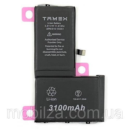 (ZDT) Акумулятор TAMEX для iPhone X 3100 mAh/підвищеної ємності