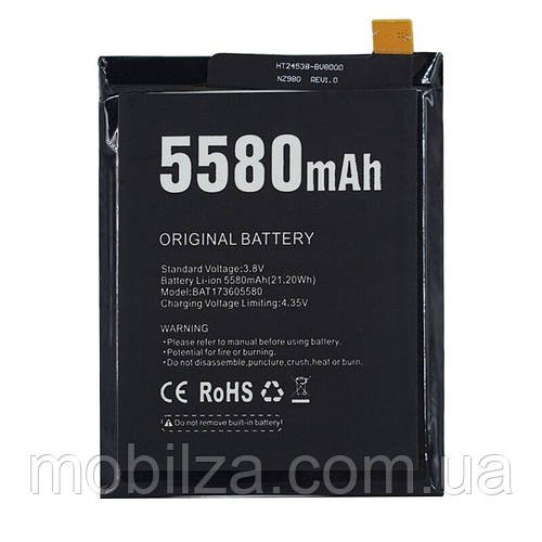 Аккумулятор (АКБ, батарея) Doogee S60 Lite l BAT17M15580, BAT173605580, BAT17S605580 (Li-ion 3.8V, 5580mAh)