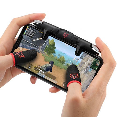 Комплект тригери E-sports Sarafox G5 з макросом напальчники V1 для телефона pubg standoff cod ios android