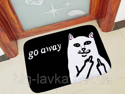Килимок для передпокою Go Away нековзний 60 х 40 см  Чорний