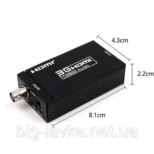 Конвертер відео з HDMI на SDI + аудіо