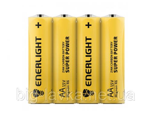 Батарейка ENERLIGHT Super Power AA R6 SH4  Жовтий