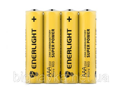Батарейка ENERLIGHT Super Power AAA R03 SH4  Жовтий