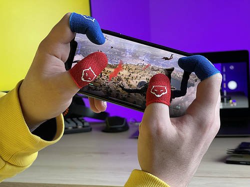 Комплект 2 пари Sarawolf v1 ігрові напальчники від поту для ігор на телефон mobile legends pubg standoff 2
