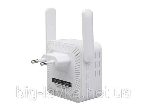 Бездротовий Wi-Fi ретранслятор підсилювач Wi-Fi 2.4 ГГц 300 Мбіт/с ретранслятор Білий