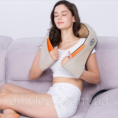 Роликовий масажер Massager of Neck Kneading для спини, шиї та попереку