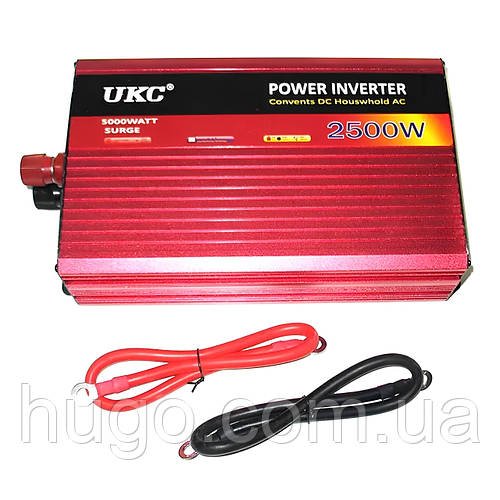 Перетворювач напруги автомобільний 2500W AC/DC AR 24V / Інвертор автомобільний / Автоінвертор