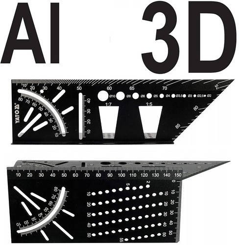 Японський Кутник 3D YATO (YT-70825)