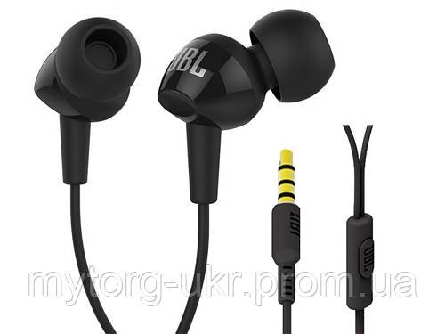 Гарнітура JBL C100SI спортивні провідні  Чорний