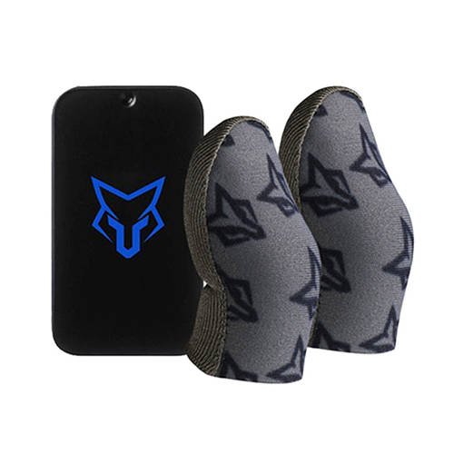 Ігрові напальчники Sarafox C1 Silver Fiber зі сріблом 14% для гри на телефоні PUBG Standoff 2 пубг + бокс