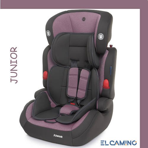 Дитяче автокрісло + бустер El Camino ME 1008 Royal Violet група 1-2-3 (9-36кг) Фіолетовий