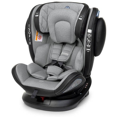Дитяче автокрісло група 0+ 1-2-3, isofix, поворот 360) EL CAMINO EVOLUTION 360º ME 1045 Royal Gray Сірий