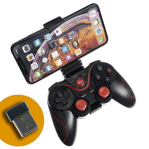 Ігровий джойстик геймпад X3 з 2,4 ГГц адапттером бездротової bluetooth для Android iOS TV Box ПК ноутбука