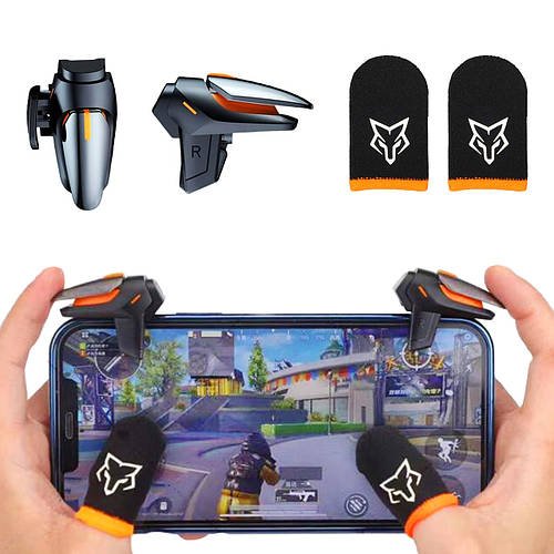 Комплект ігрові флагманські тригери R15 + напальчники Sarafox v1 лімітована серія для смартфону