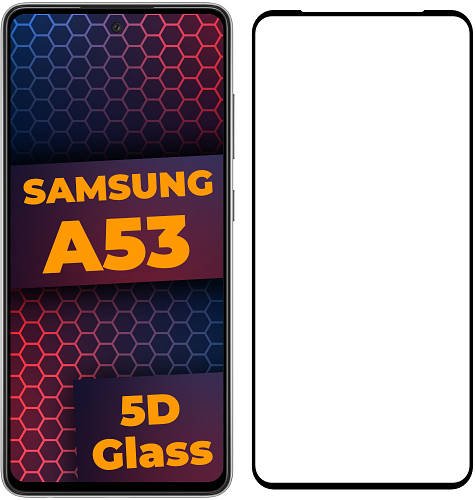 5D скло Samsung Galaxy A53 A536 (Захисне Full Glue) Black