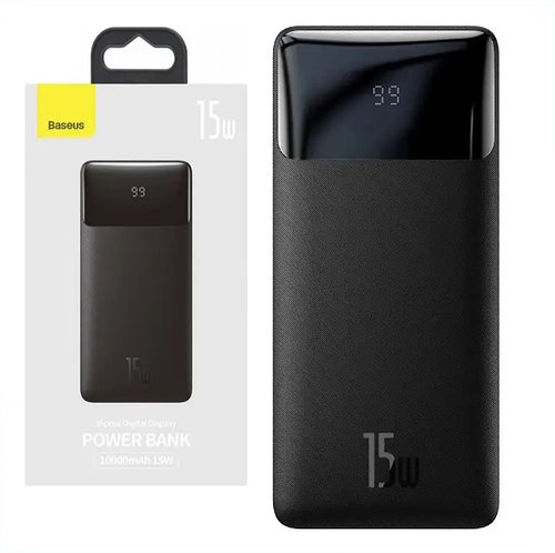 Павер банк Power Bank LED-індикатор Baseus Digital Display 10000 mAh мА·год 15 Wat 2 USB 1 type-c 1 micro usb