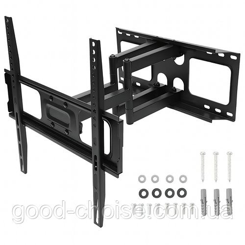 Кронштейн для телевізора 26"-55" до 50 кг, PT002 / Поворотне кріплення на стіну для ТВ