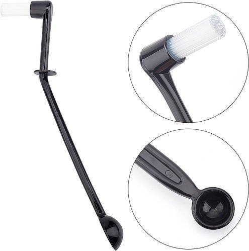 Щітка Long Brush для чистки груп кавомашини 22 см. Чорна