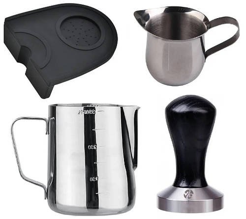 Набір Бариста Barista3 350 з мітками для кавомашини, Килимок/темпер/пітчер/джаг