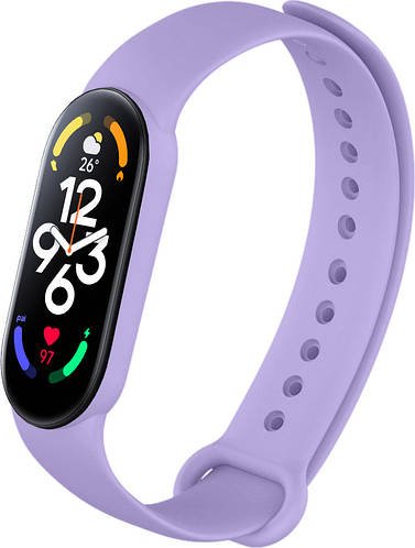 Ремінець Jsota для Xiaomi Mi Band 7 (Силіконовий) Lilac
