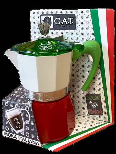 Гейзерна кавоварка 220 мл G.A.T Magnifica Mokitaly на 3 чашки Італія