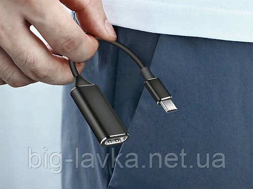 Адаптер конвертер Type-C 3.1 в HDMI 4К  Чорний