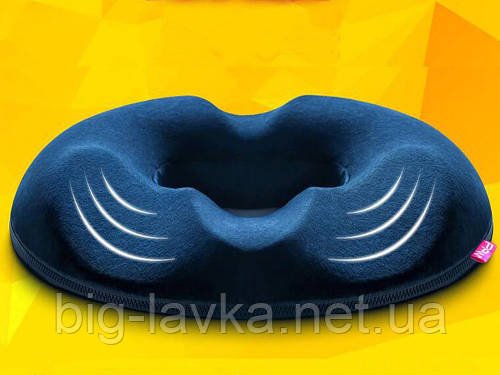 Ортопедична подушка на сидіння Comfort Чоловіча  Синий