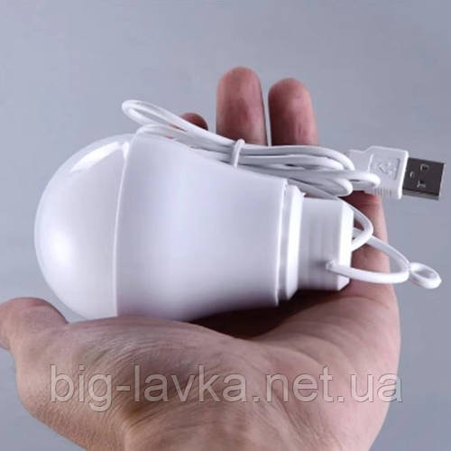 Кемпінгова світлодіодна LED-лампа USB  Білий