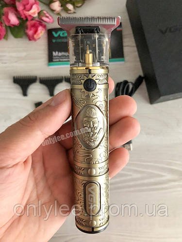 Бездротовий акумуляторний тример VGR V-085 машинка для стриження волосся й бороди з насадками