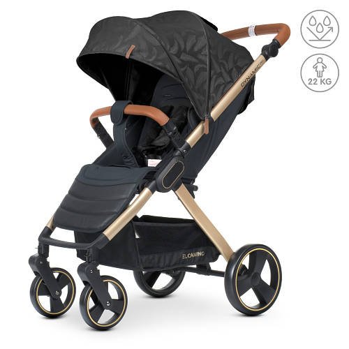 Коляска прогулянкова дитяча EL CAMINO DYNAMIC PRO ME 1053G Special Black Чорний