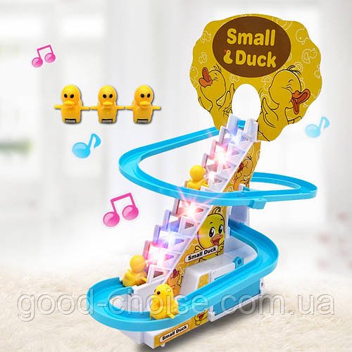 Музична розвиваюча іграшка для дітей Каченята на гірці Small Duck / Дитячий ігровий набір
