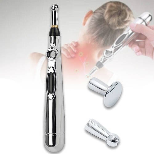 Акупунктурний масажер-ручка 9 рівнів потужності на батарейках MASSAGER PEN