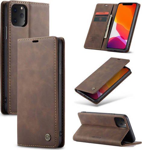 Чохол книжка з магнітом iPhone 11 Pro Max CaseMe Dark Brown