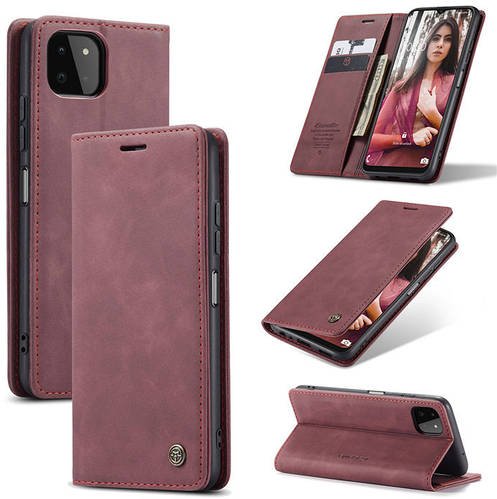 Чохол книжка з магнітом Samsung Galaxy A22 5G A226 CaseMe Wine