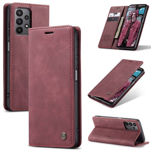 Чохол книжка з магнітом Samsung Galaxy A23 A235 CaseMe Wine