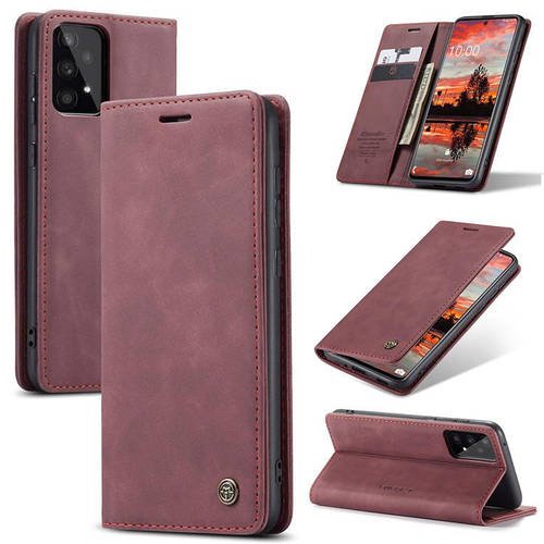 Чохол книжка з магнітом Samsung Galaxy A73 A736 CaseMe Wine