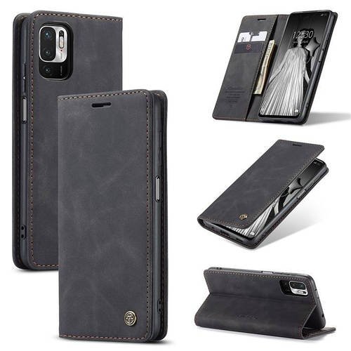 Чохол книжка з магнітом Xiaomi Redmi Note 10 5G CaseMe Black