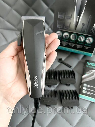 Набір для стриження волосся з насадками різної довжини VGR V-033 дротовий тример працює від мережі 220 В