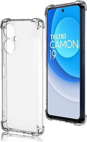 Прозорий чохол MultiCam Tecno Camon 19/19 Pro (посилений кутами)