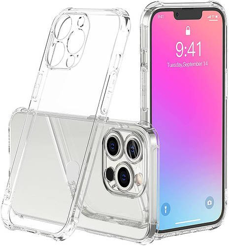 Прозорий чохол MultiCam iPhone 14 Pro (посилений кутами)