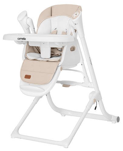 Дитячий стільчик для годування CARRELLO Triumph CRL-10302 Cream Beige | Стільчик-гойдалка, шезлонг Каррелло