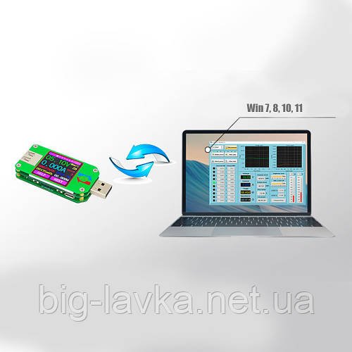 Смарт-тестер USB Meter RD UM24C з кольоровим дисплеєм та Bluetooth