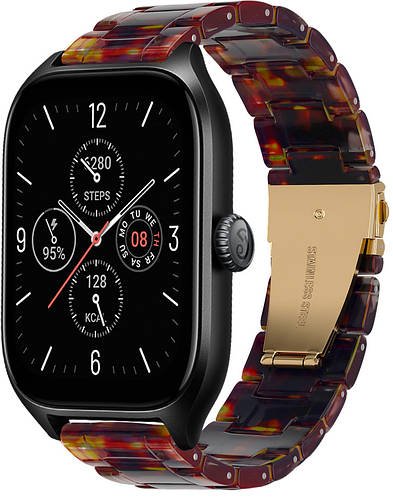 Ремінець із Cмоли Resin для Amazfit GTS 4 / Mini Orange Black