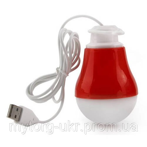 Кемпінгова світлодіодна LED-лампа USB  Червоний