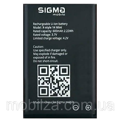 Акумулятор АКБ (Барарея) Sigma X-Style 14 Mini (Li-ion 3.7V, 600mAh)