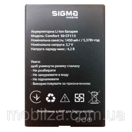 Акумулятор АКБ (Батерарея) Sigma Comfort 50 HIT2020 l CF113 (Li-ion 3.7V, 1450mAh)